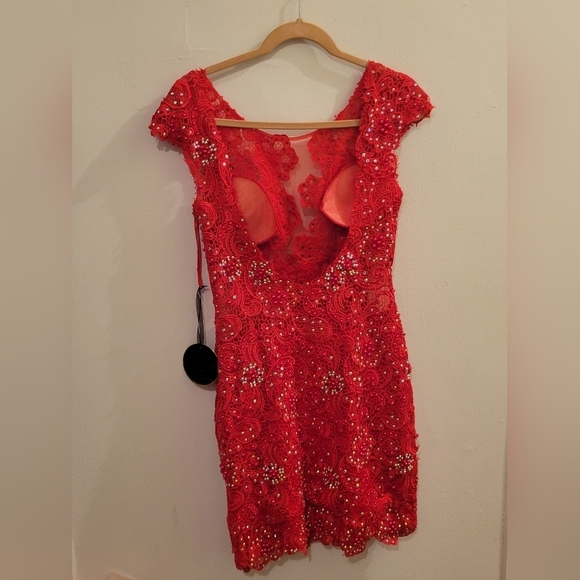 Regina Paris Coquette Lace Dress NWT. Wedding Guest Girly - Picture 7 of 12